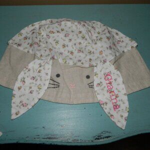 Pottery Barn Kids Floral Long Ear Easter Basket Liner Sz S "Gianna" (J-11)